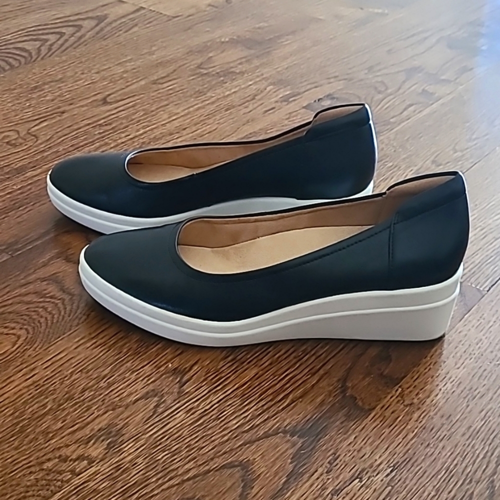 Naturalizer Susan Slip on Wedge Heels, black US 8.5 M